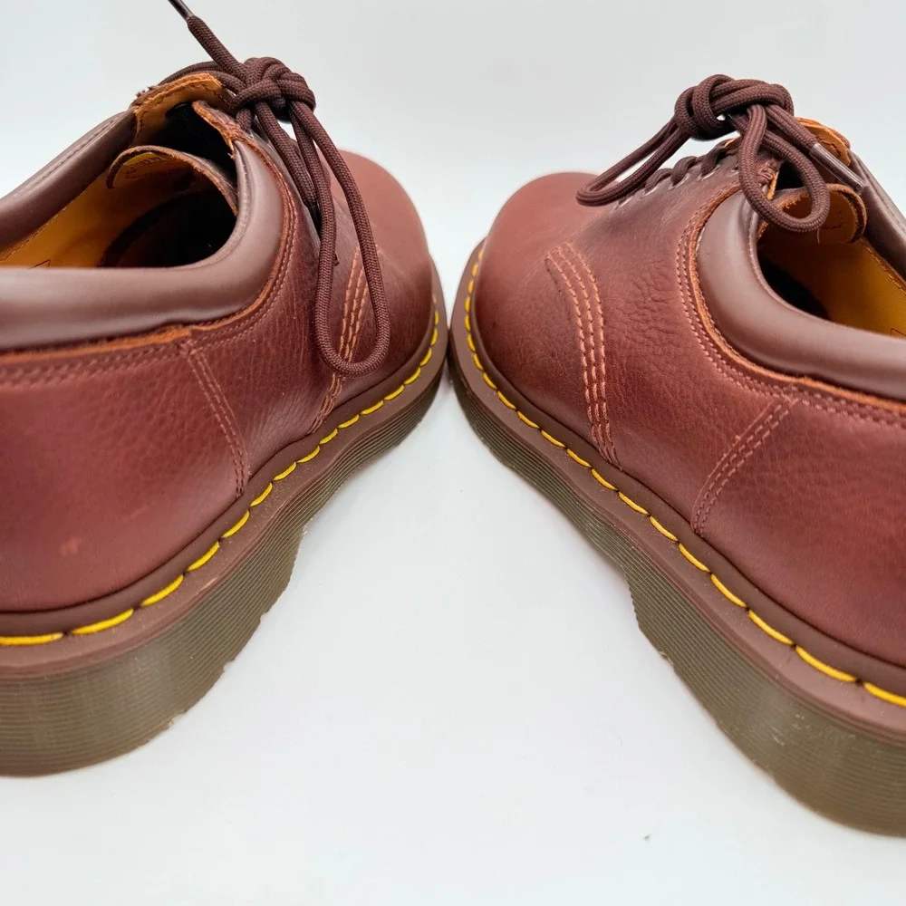 Dr. Martens 8053 Brown Crazy Horse Leather Padded Collar Oxford Shoe 11849 USM 7